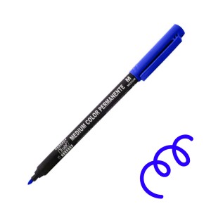 TRABI MARCADOR MEDIUM PERM AZUL